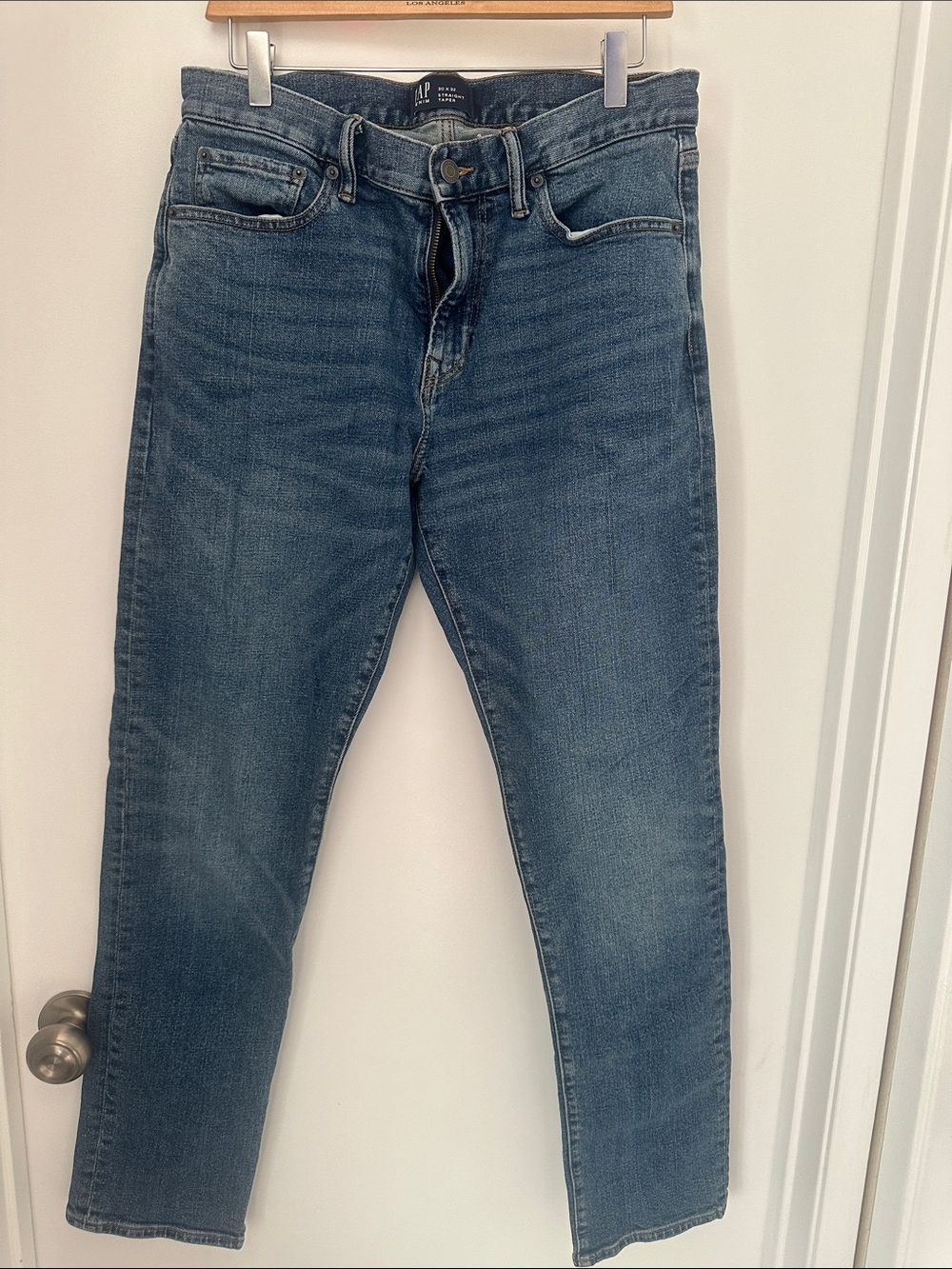 GAP Medium Blue Slim Straight Jeans